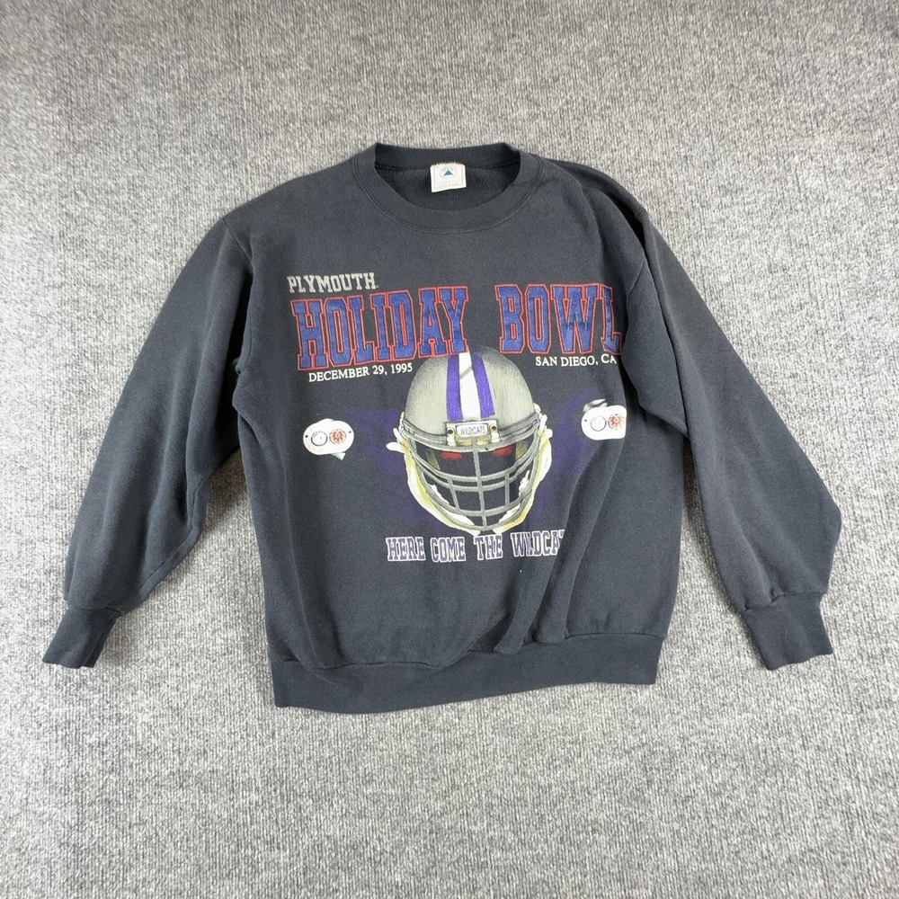 Vintage Kansas State Wildcats Sweatshirt Mens Large NCAA Football Delta 1995
